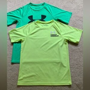 UNDER ARMOUR BOYS’ SIZE YMD SHORT SLEEVE TEES - SET OF 2
